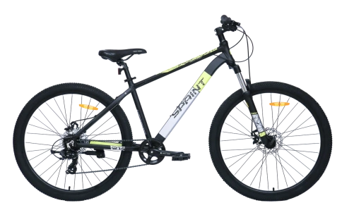 Велосипед TechTeam Sprint 27.5" x19" желтый + Комплект защиты Safe Fit фото 1