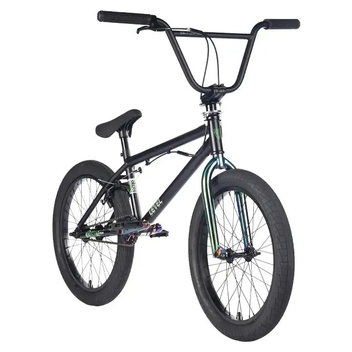 Велосипед трюковой Tech Team BMX Level 2025 20"  зеленый  фото 2