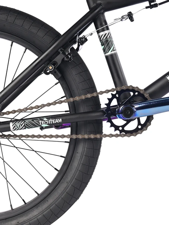 Велосипед трюковой Tech Team BMX Level 2025 20"  синий  фото 7
