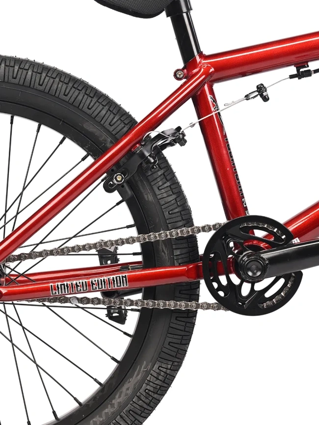 Велосипед Tech Team BMX ROUT street 20х20,8 багряный 2025 фото 11