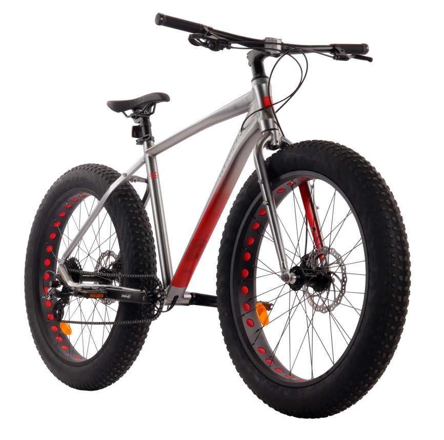 Велосипед Фэтбайк Tech Team Attack 26х20, металлик фото 1